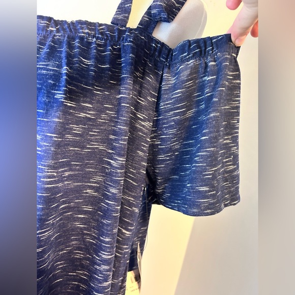 A.N.A ruffle bottom jean blue off the the shoulder tunic top NWT size xl - Picture 3 of 4